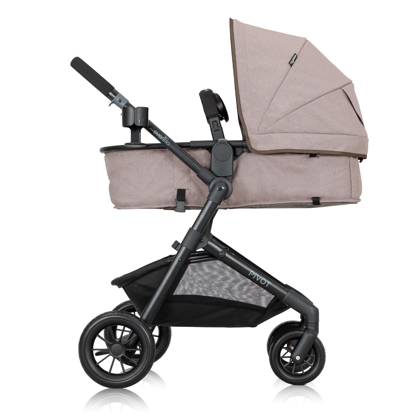 Evenflo Pivot Modular Travel System with LiteMax Infant Car Seat (Casual Gray)