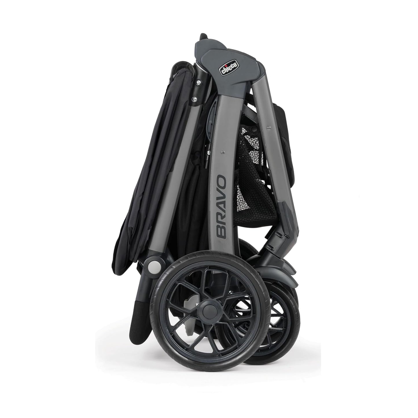 Chicco Bravo 3-in-1 Trio Travel System, Bravo Quick-Fold Stroller with KeyFit 30 Infant Car Seat and Base, Car Seat and Stroller Combo | Camden/Black