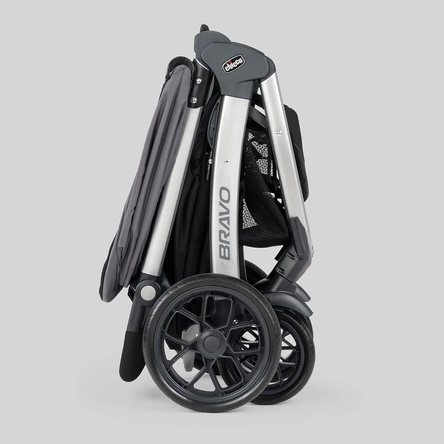 Chicco Bravo 3-in-1 Trio Travel System, Bravo Quick-Fold Stroller with KeyFit 30 Infant Car Seat and Base, Car Seat and Stroller Combo | Camden/Black