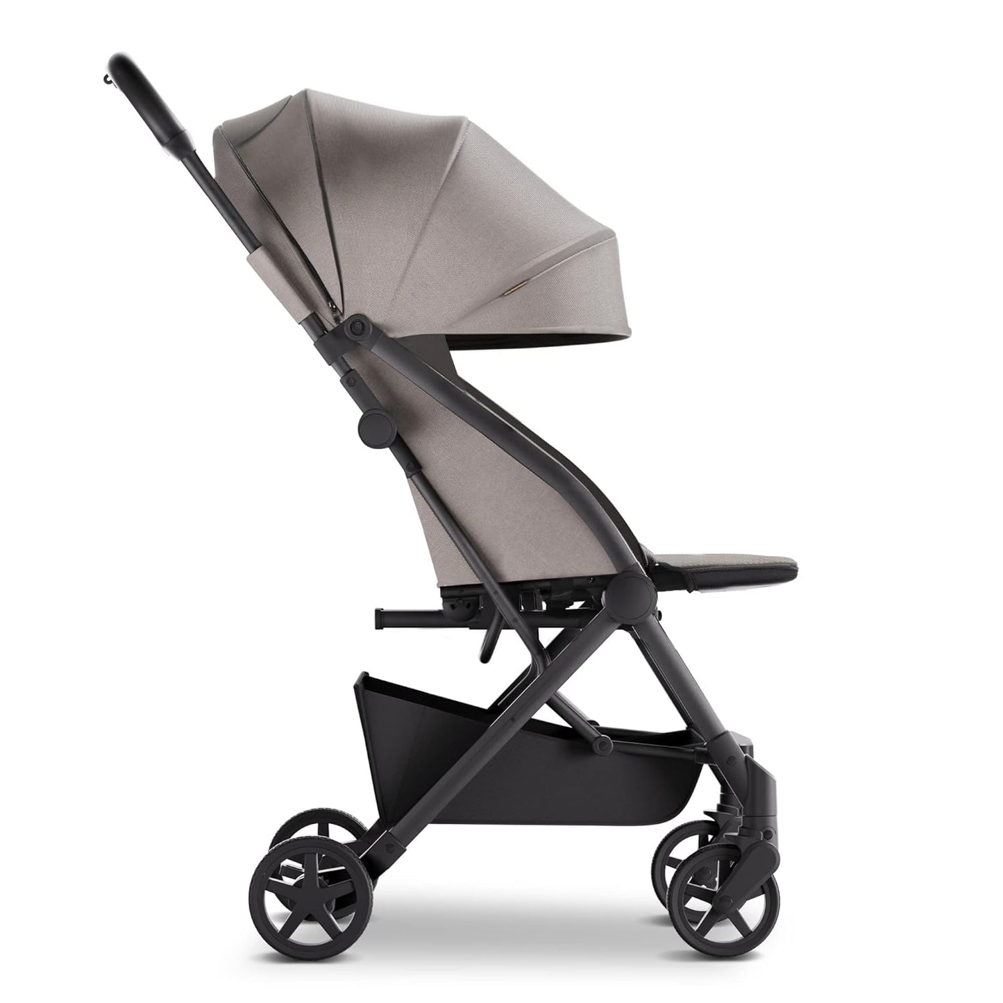 Mompush Lithe V2 Lightweight Travel Stroller, Compact Foldable Baby Stroller with Travel Bag, One-Hand Fold Stroller, Snack Tray, Mechanical Recline Seat, Airplane-Ready, UPF 50+ Canopy & Rain Cover
