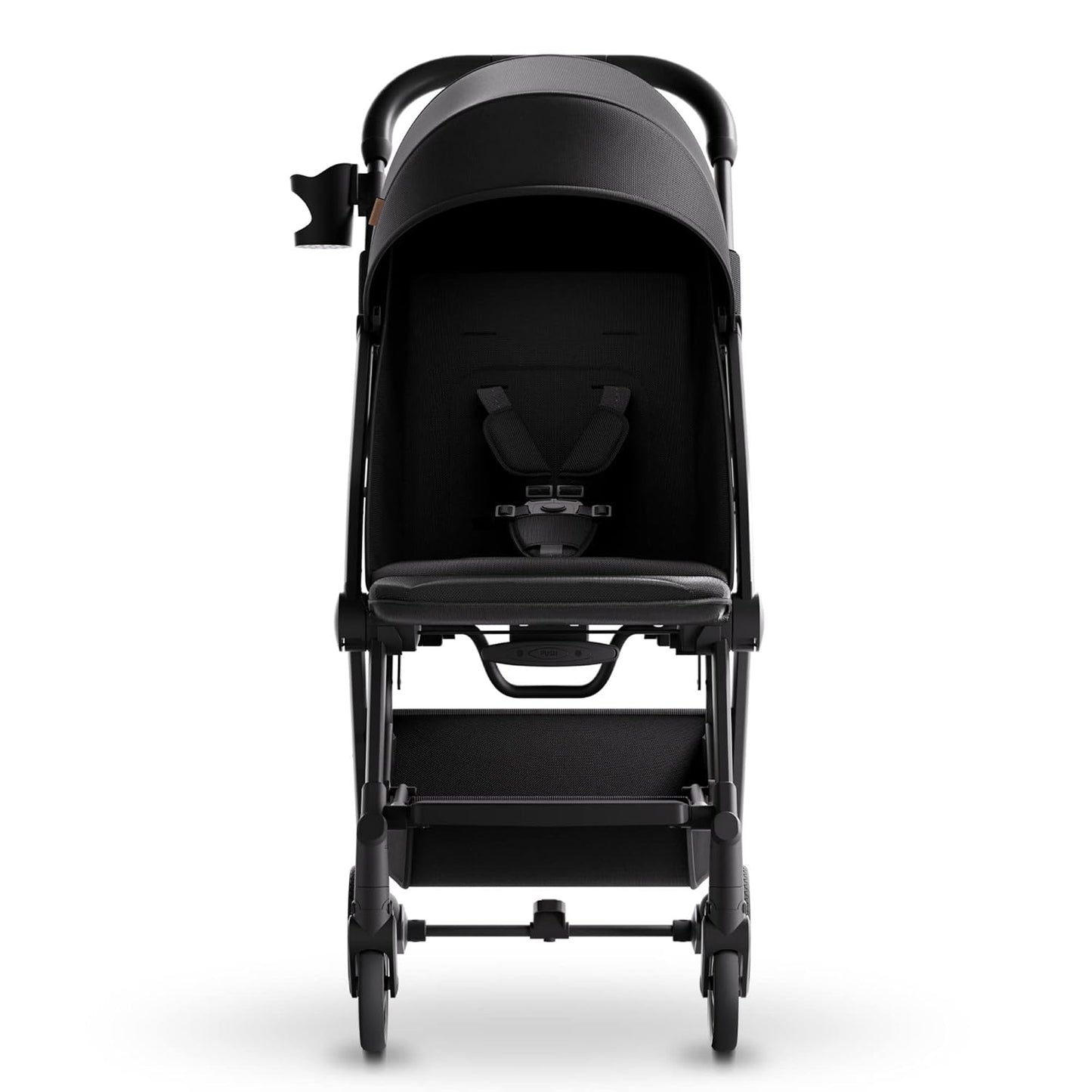 Mompush Lithe V2 Lightweight Travel Stroller, Compact Foldable Baby Stroller with Travel Bag, One-Hand Fold Stroller, Snack Tray, Mechanical Recline Seat, Airplane-Ready, UPF 50+ Canopy & Rain Cover