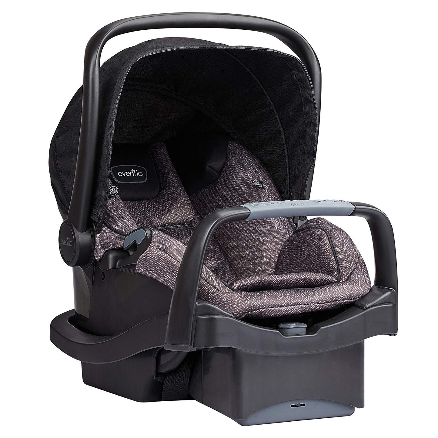 Evenflo Pivot Modular Travel System with LiteMax Infant Car Seat (Casual Gray)