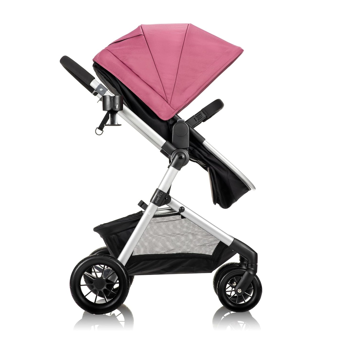 Evenflo Pivot Modular Travel System with LiteMax Infant Car Seat (Casual Gray)