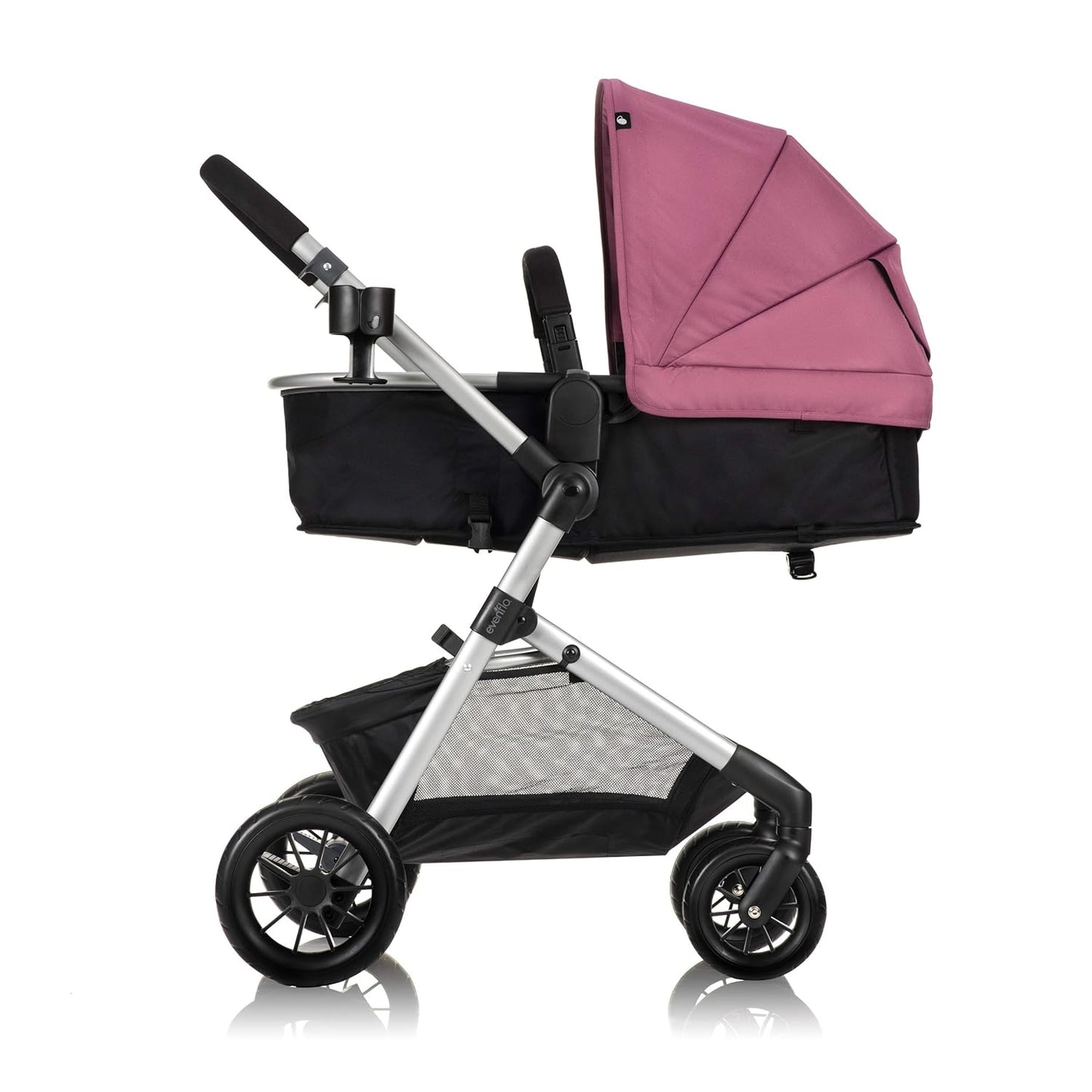 Evenflo Pivot Modular Travel System with LiteMax Infant Car Seat (Casual Gray)