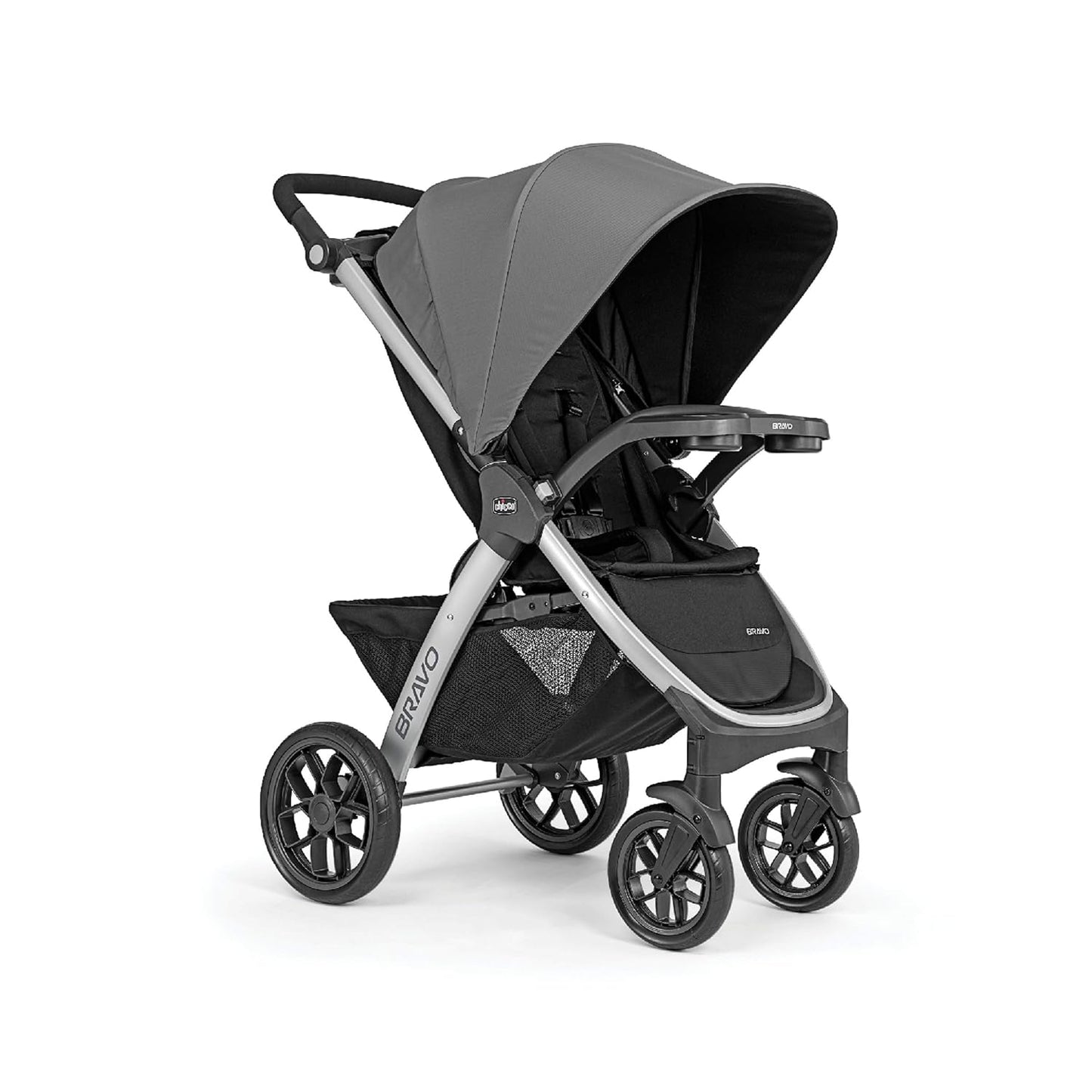 Chicco Bravo 3-in-1 Trio Travel System, Bravo Quick-Fold Stroller with KeyFit 30 Infant Car Seat and Base, Car Seat and Stroller Combo | Camden/Black