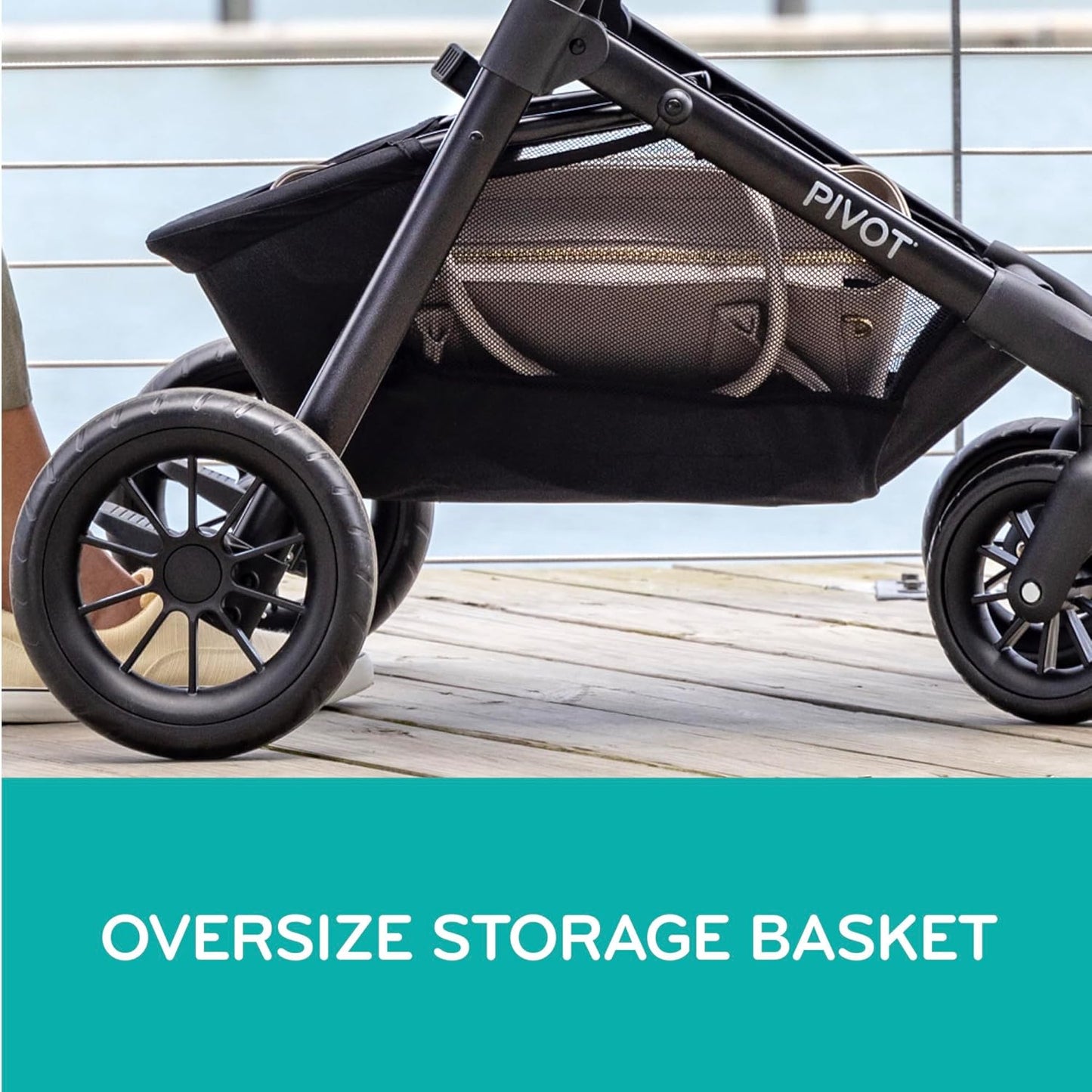 Evenflo Pivot Modular Travel System with LiteMax Infant Car Seat (Casual Gray)