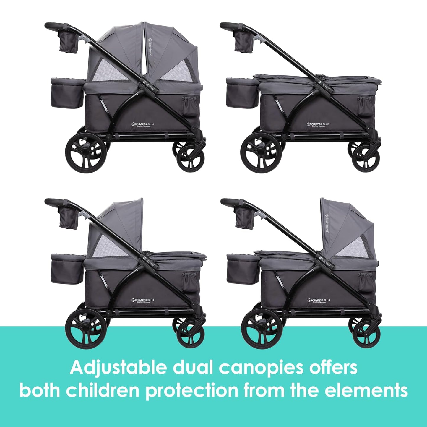 Baby Trend Expedition Stroller Wagon, Liberty Midnight
