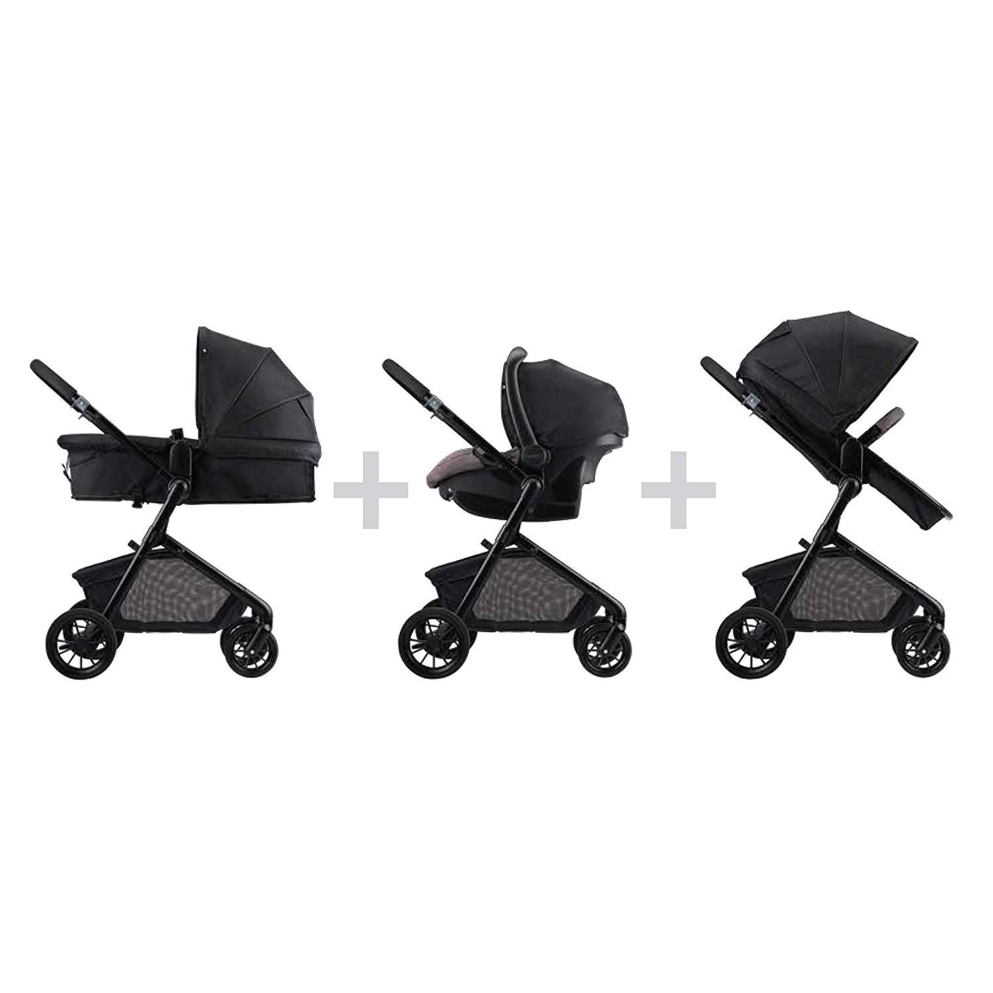 Evenflo Pivot Modular Travel System with LiteMax Infant Car Seat (Casual Gray)