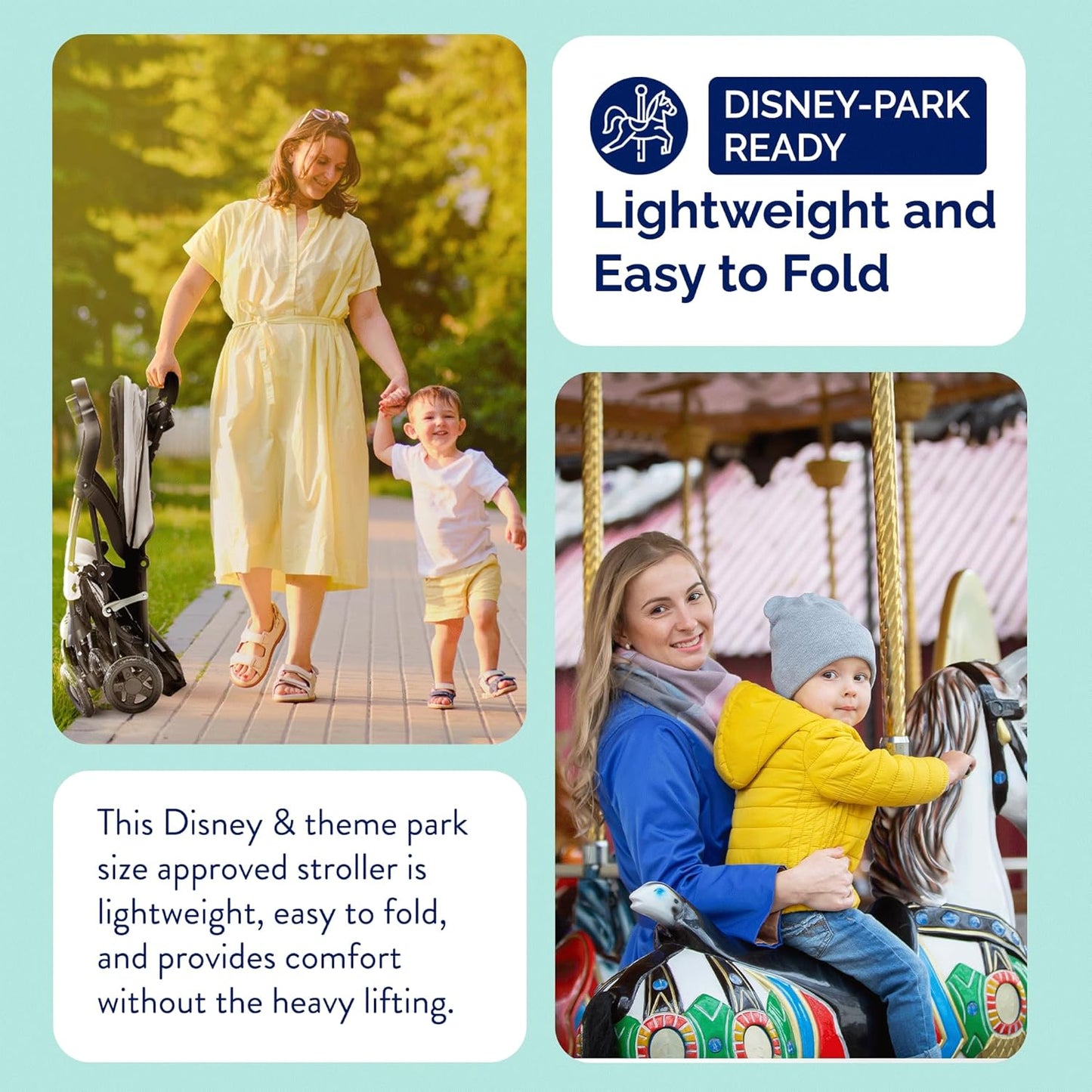 Kolcraft Cloud Plus Lightweight Umbrella Stroller for Toddlers with Reclining Seat, Large Storage Basket, Canopy, Infant & Parent Trays, Compact Fold for Summer Travel, Durable Frame, Slate Gray