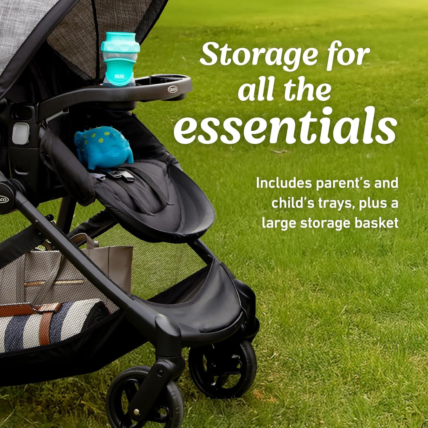 Graco Modes Pramette Travel System | Stroller & Car Seat Combo | 3-in-1 Stroller Modes | Includes Graco SnugRide 35 Infant Car Seat | Ellington